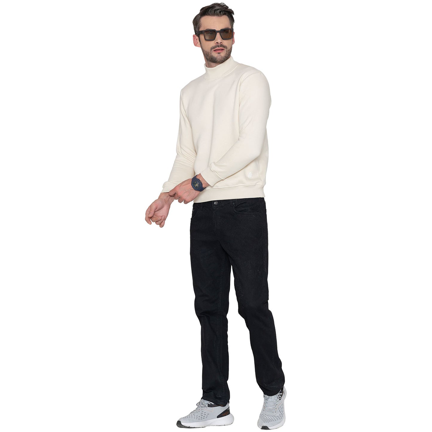 Bonjour Men's High Neck Sweatshirt