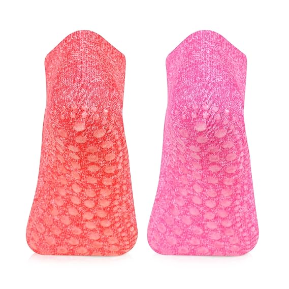 Girls Anti-Skid (Gripper) Yoga Socks In Combo - Pack Of 2