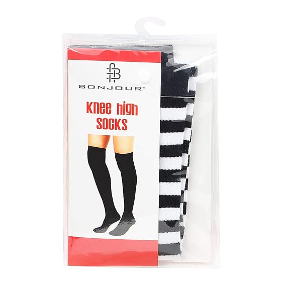 Knee High Socks - Monochrome Striper Edition