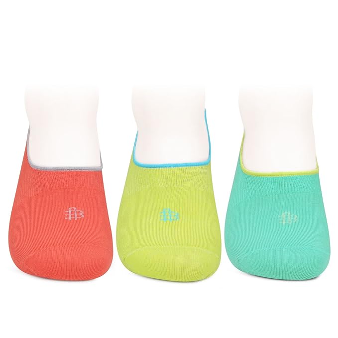 Unisex Multicolor Cotton Footlets Socks -Pack Of 3