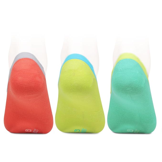 Unisex Multicolor Cotton Footlets Socks -Pack Of 3