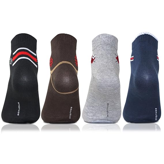 Men Colorful Ankle Socks - Pack Of 4