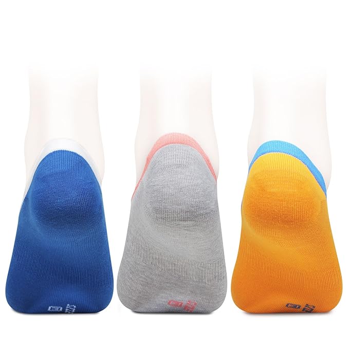 Girl's Cotton Economy Foot-let Socks (Multicolour, 6) - Pack of 3