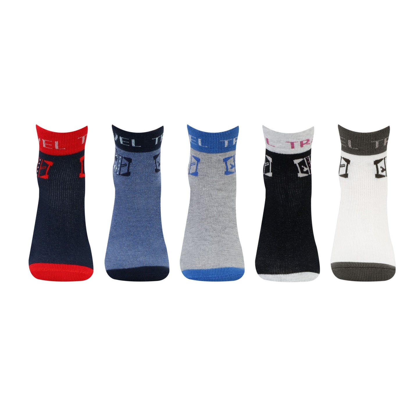 Kids Fancy Ankle Socks for Boys Pack of 5