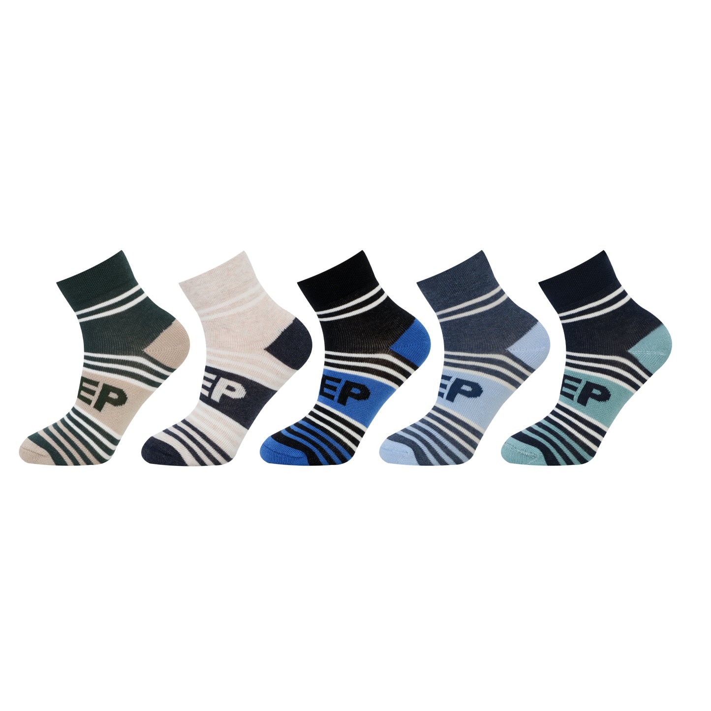 Kids Fancy Ankle Socks for Boys Pack of 5