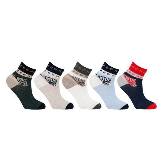 Kids Fancy Ankle Socks for Boys Pack of 5