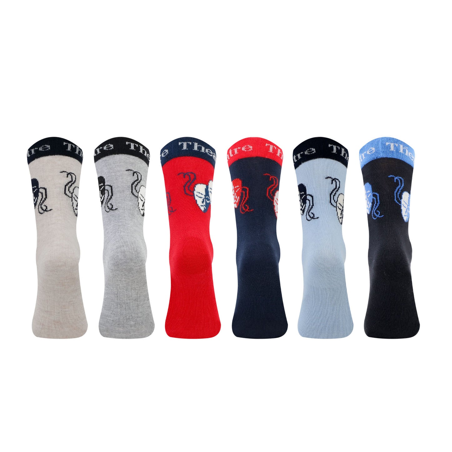 Kids Fancy Crew Socks for Boys Pack of 6