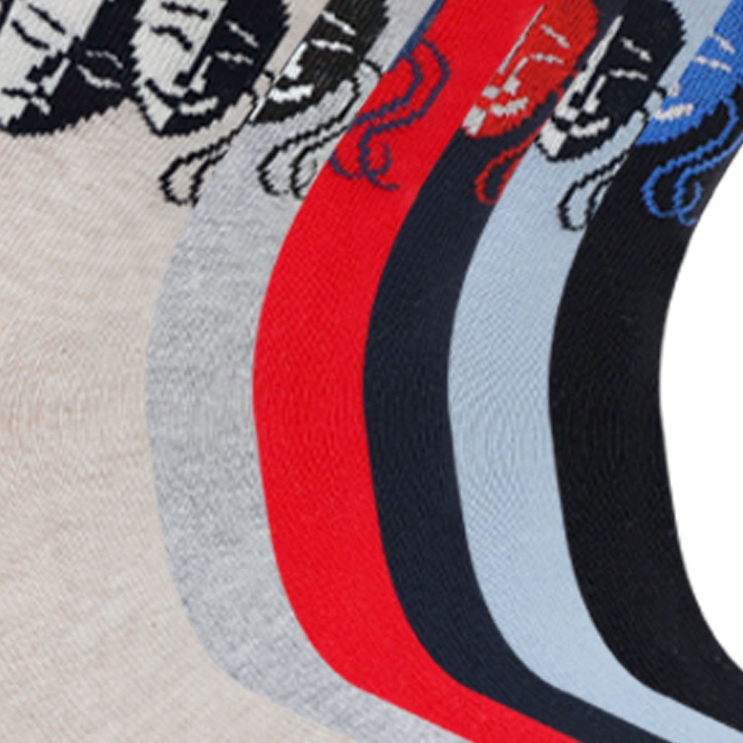 Kids Fancy Crew Socks for Boys Pack of 6