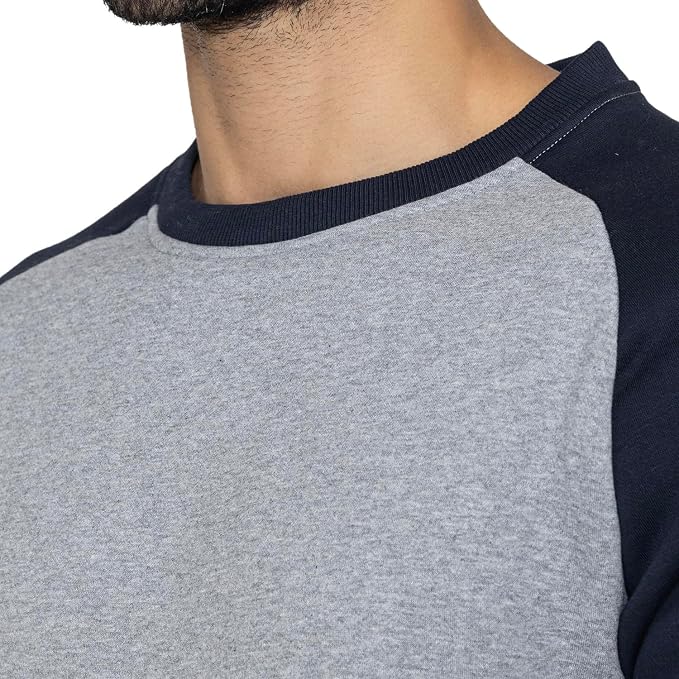 Men's Round Neck Sweatshirts - (Grey)