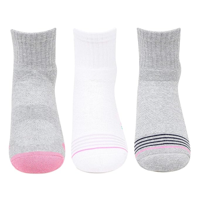 Women Multicolored Cushioned Ankle- Length Sports Socks -Pack Of 3