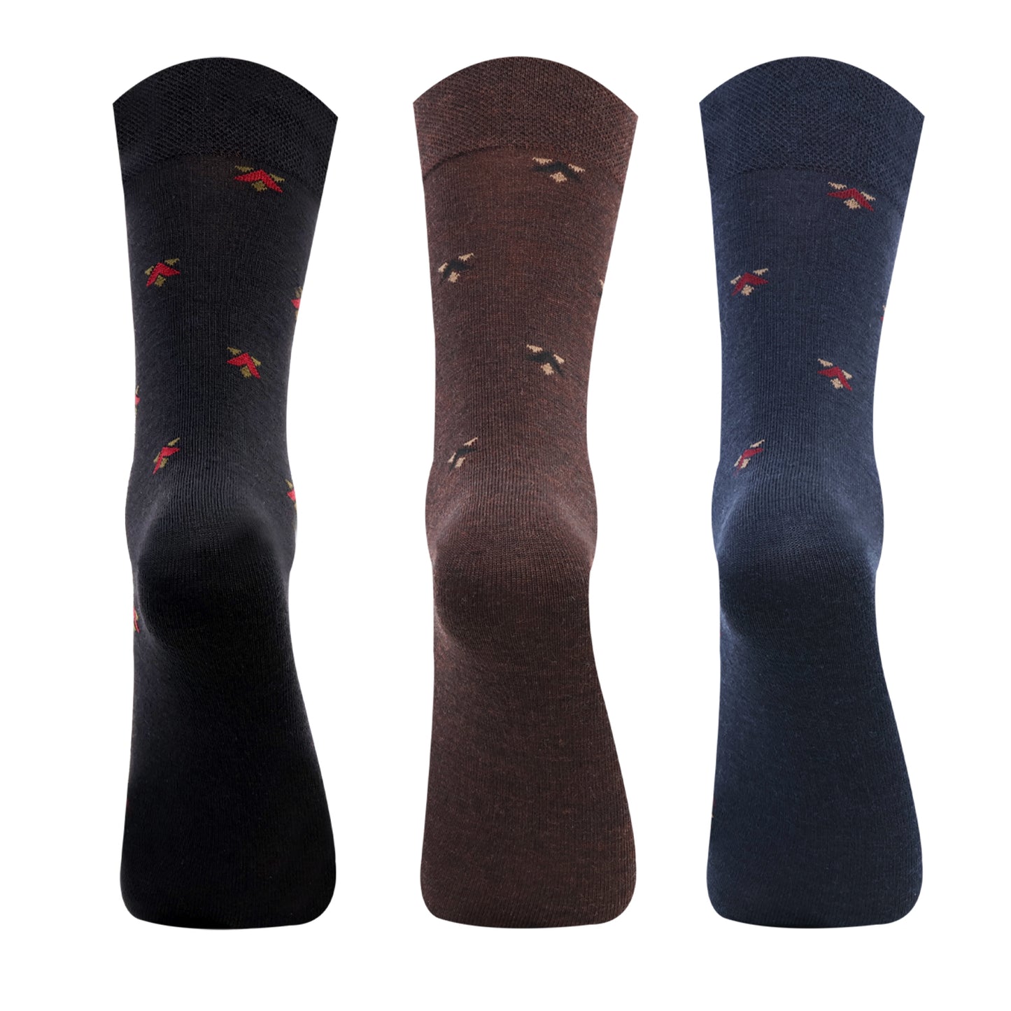 Men Non-Terry Woolen Crew Socks - Pack of 3