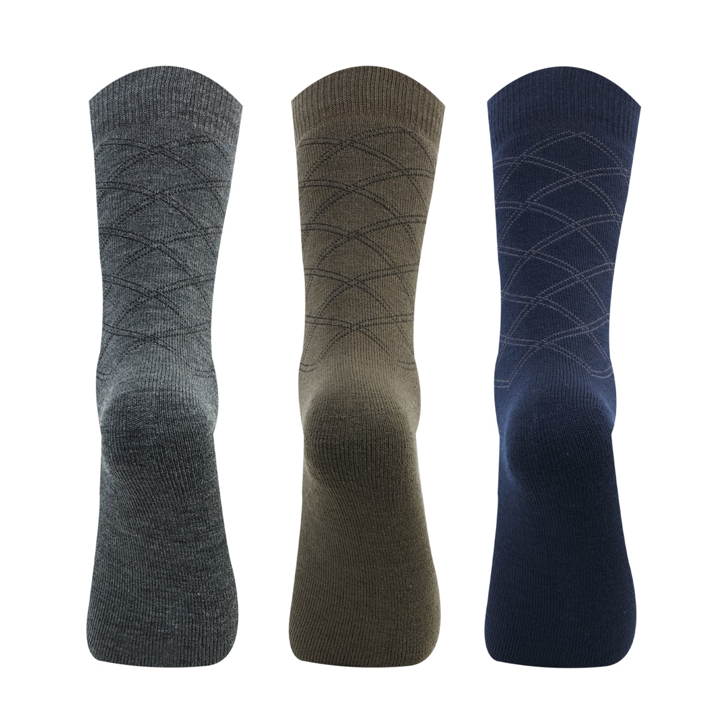 Men’s Terry Woolen Crew Socks – Pack of 3
