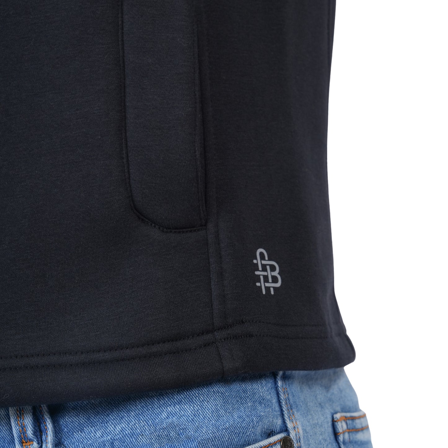 Men’s Half Zip Winter Sweatshirt Jacket (Anthra Mill)