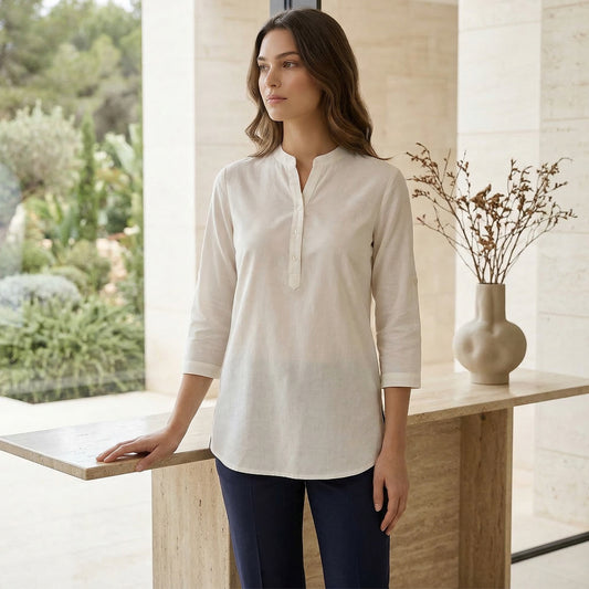 Ivory Short Kurti – Stylish Kurti for Women & Girls