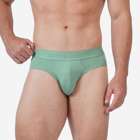 Men’s Bamboo Brief – Ultra Soft, Odour Free Sage Green (Pack of 1)
