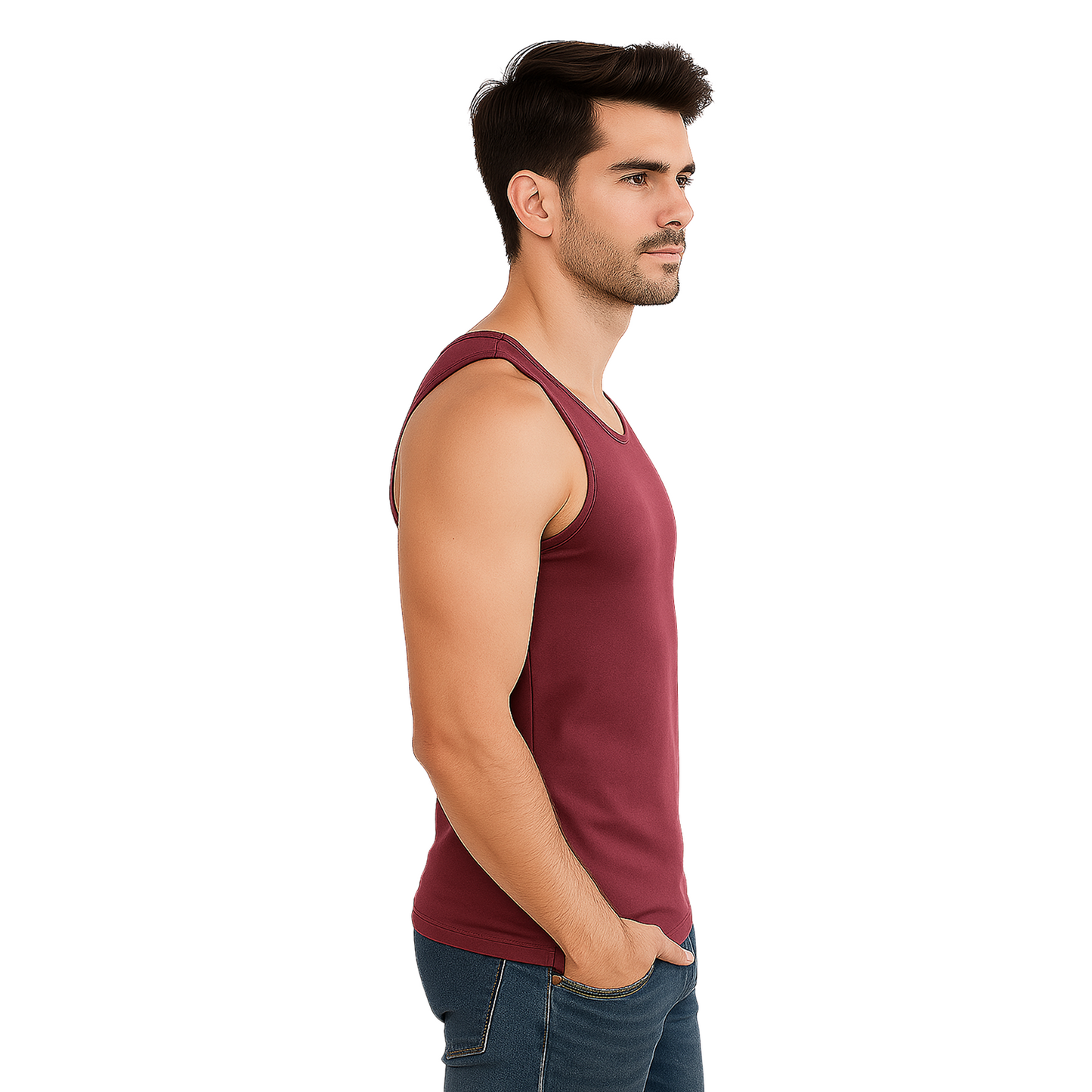 Bamboo Midnight Plum Vest for Men - Pack of 1