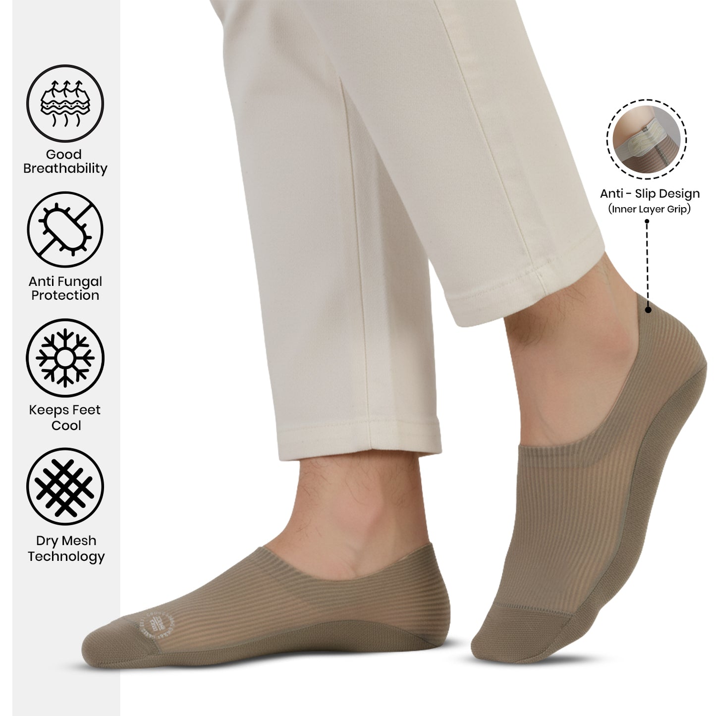 Men’s Low-Cut Ankle Socks (Pack of 3)