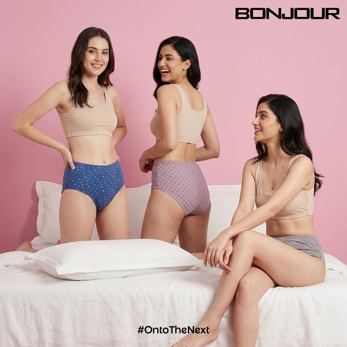 Women's Cotton Mid-Waist Full Coverage Printed Hipster Panties - (Pack of 3)