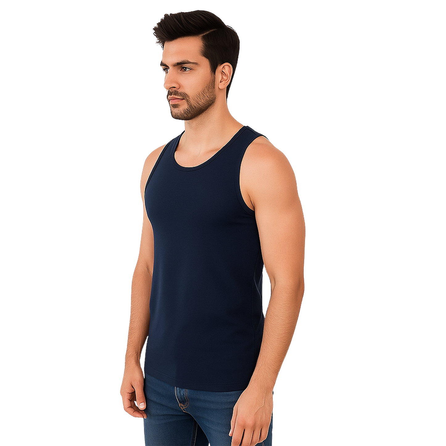 Bamboo Navy Vest for Men - Pack of 1
