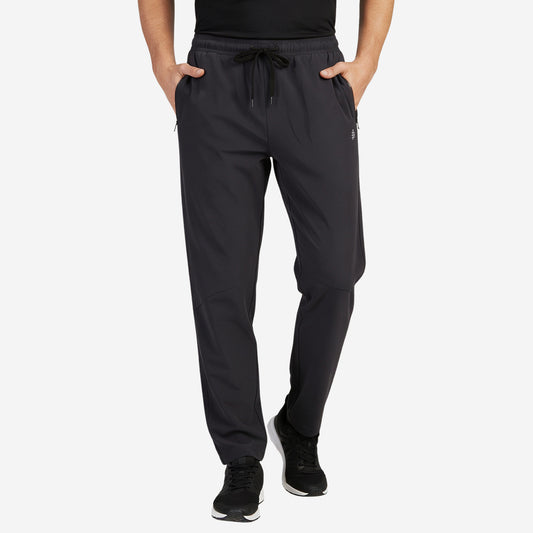 Men’s Classic Regular Fit Straight Track Pants (Dk.Grey)