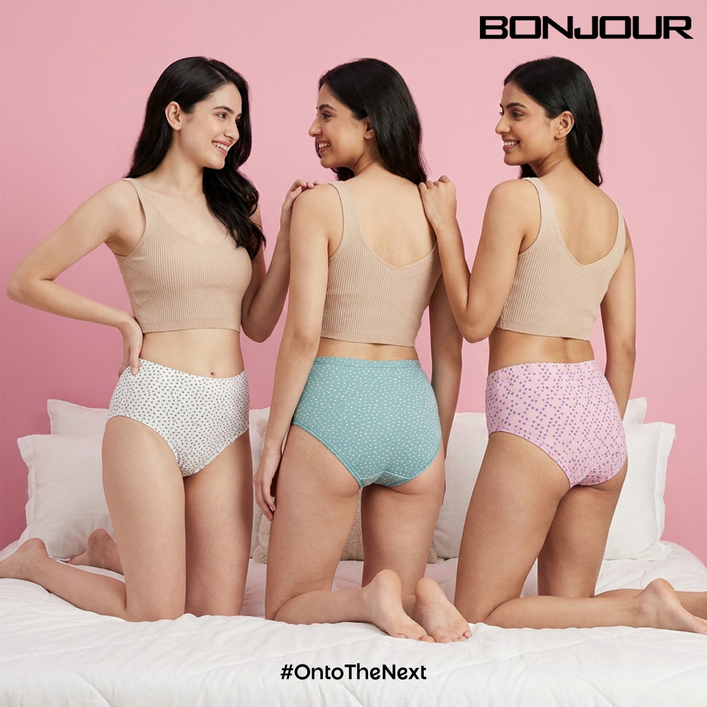 Women's Cotton Mid-Waist Full Coverage Printed Hipster Panties - (Pack of 3)
