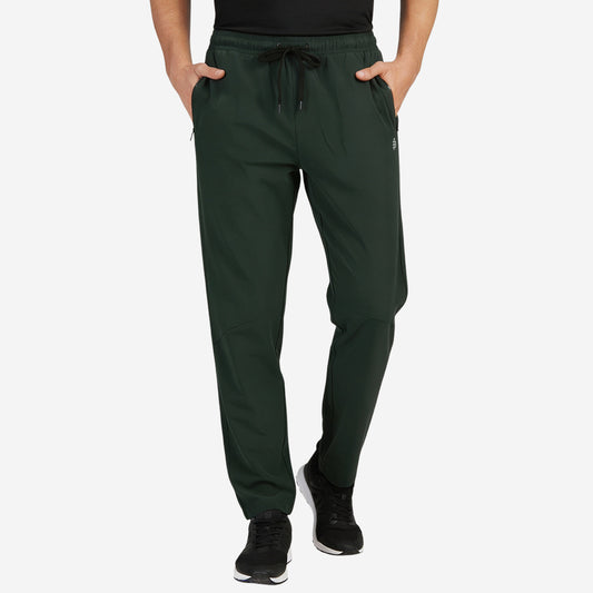 Men’s Classic Regular Fit Straight Track Pants (Olive)