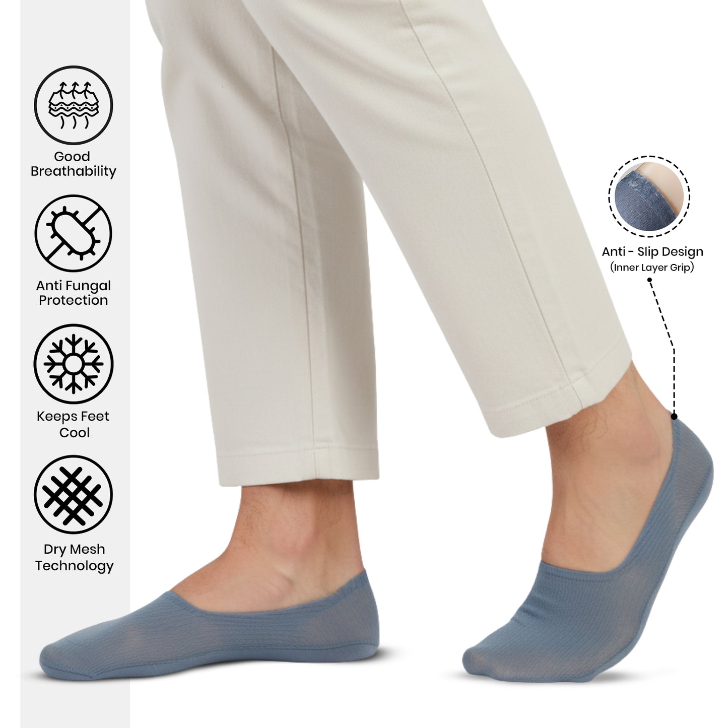 Men’s Low-Cut Ankle Socks (Pack of 3)