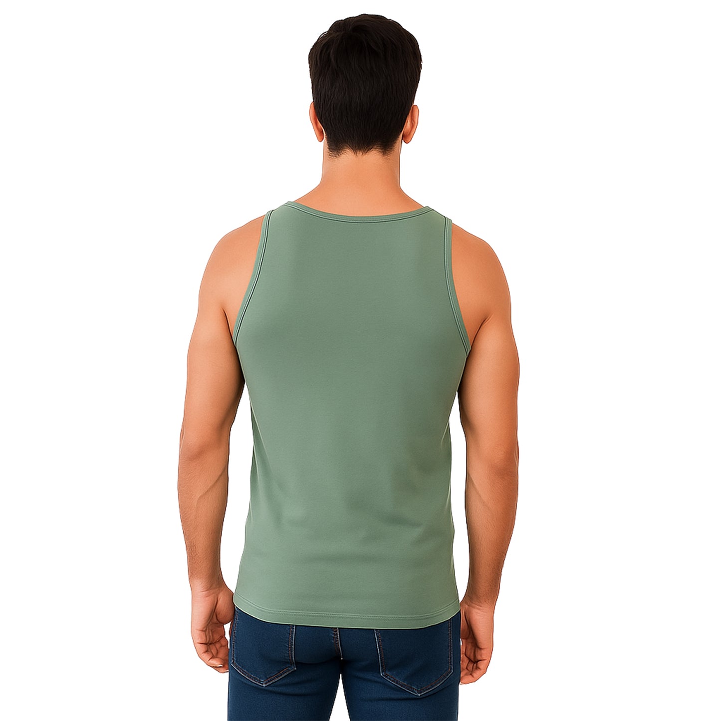 Bamboo Sage Green Vest for Men Pack of - 1