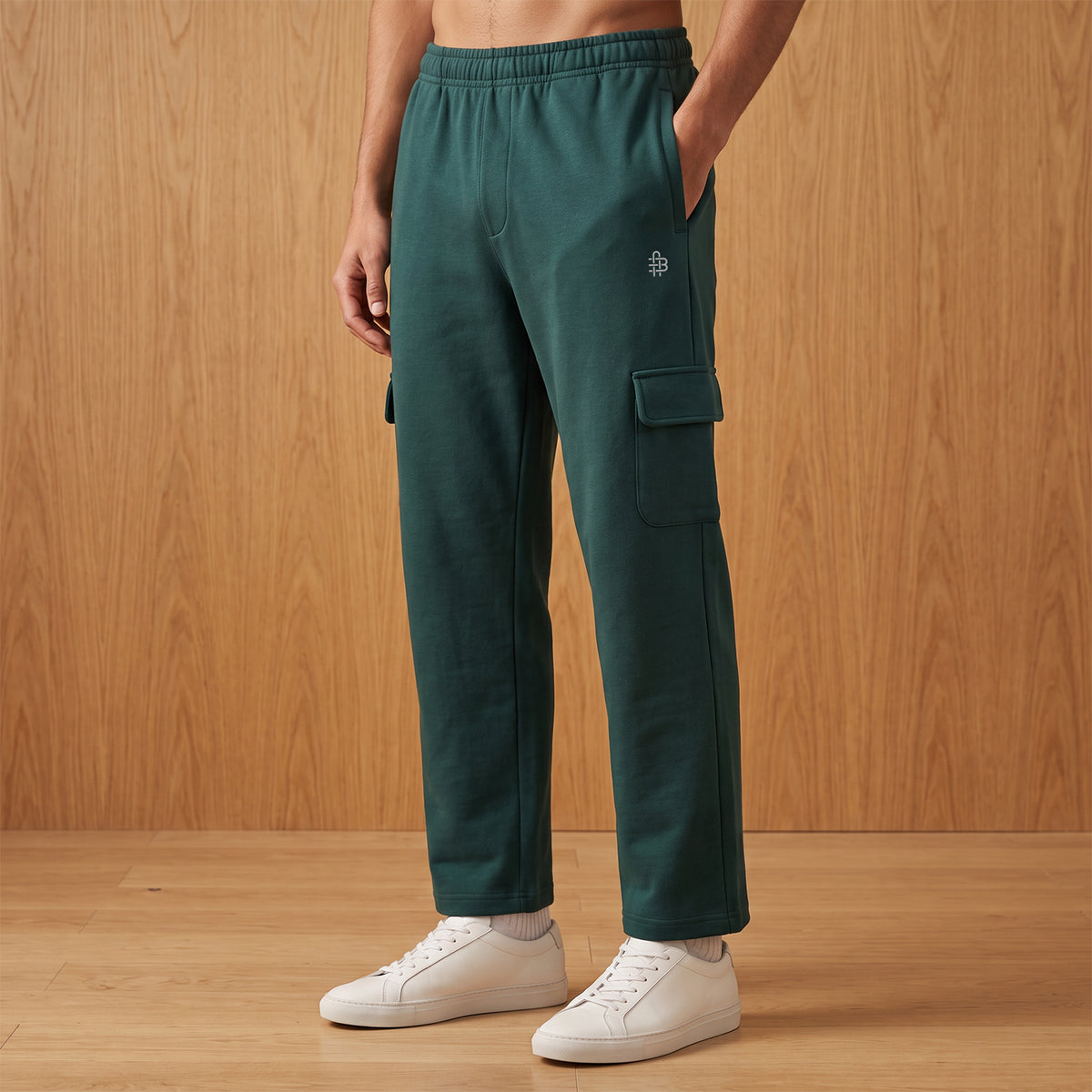 Bonjour Men’s Cotton Blend Stretchable Cargo Pants | Lightweight, Soft & Breathable | 4 Pocket Casual Trousers