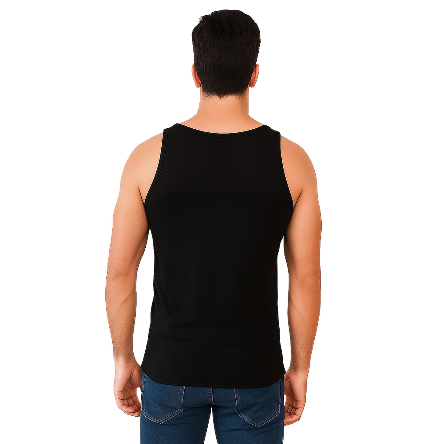 Bamboo Black Vest for Men Pack - of 1