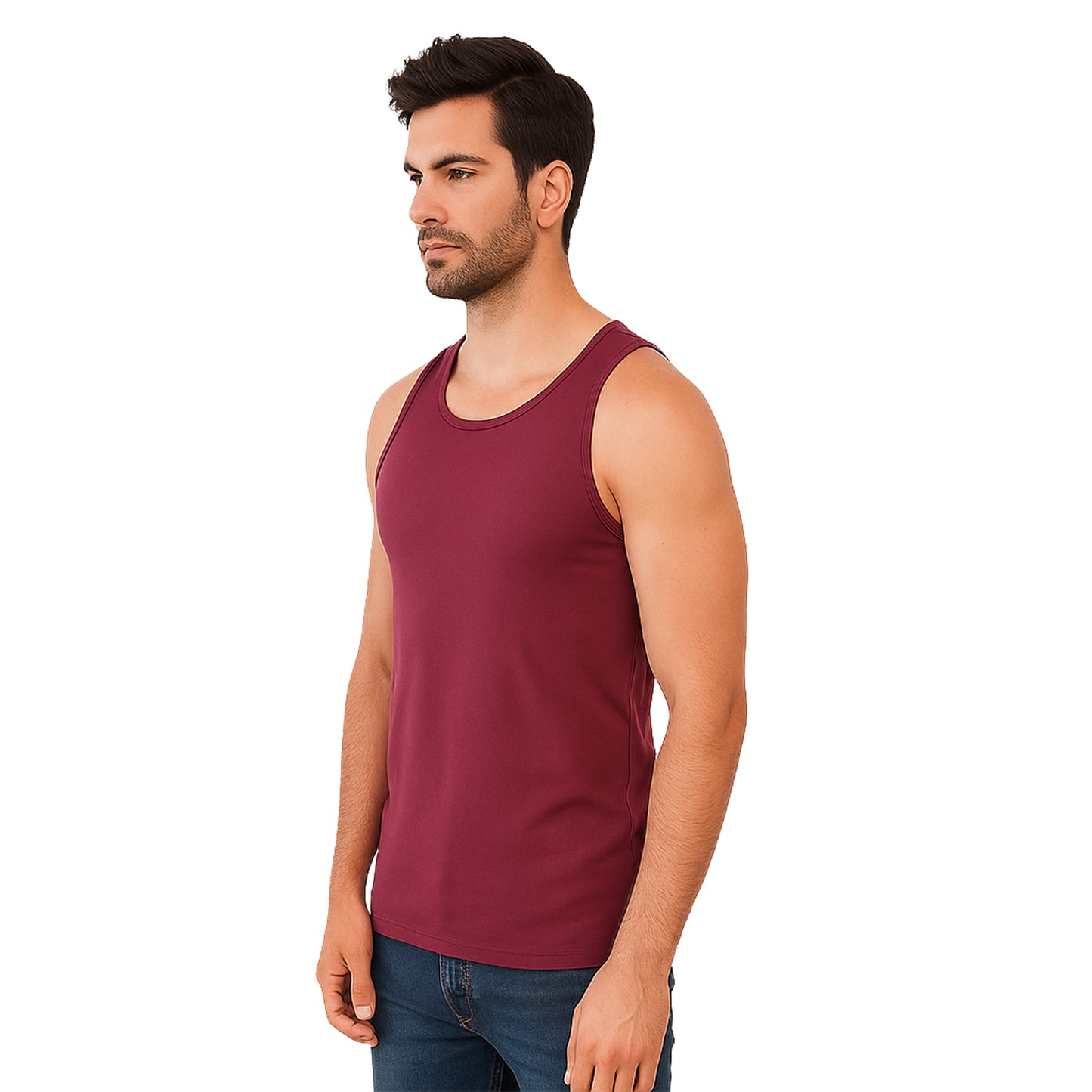 Bamboo Midnight Plum Vest for Men - Pack of 1