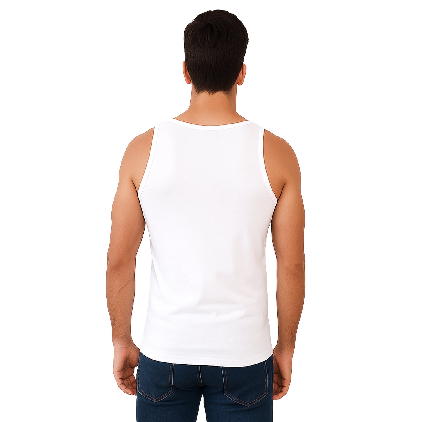 Bamboo White Vest for Men - Pack of 1