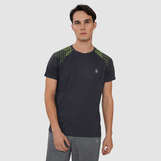 men's sports t shirts Half sleeves - Dk.Grey