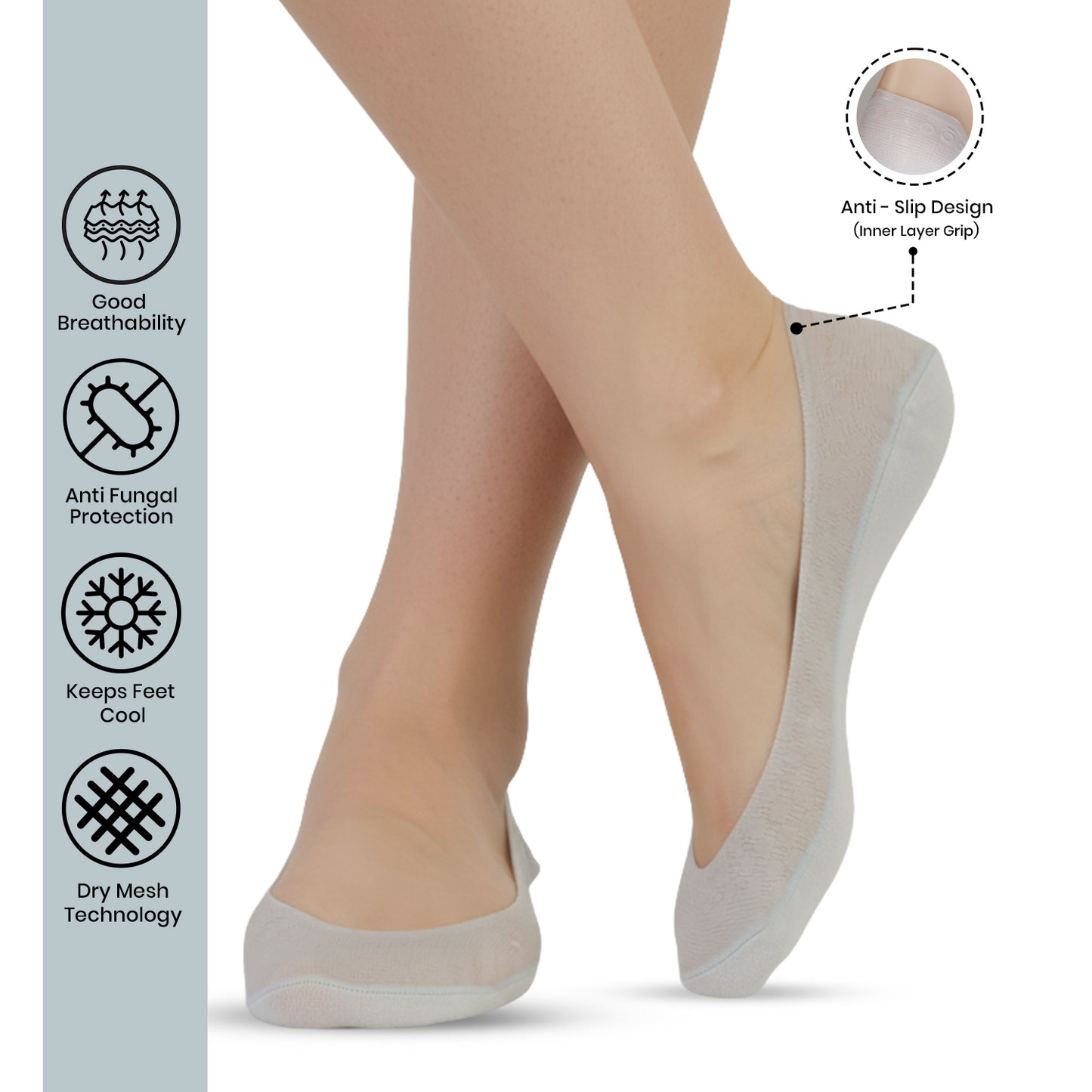 Women’s Low-Cut Ankle Socks (Pack of 3)