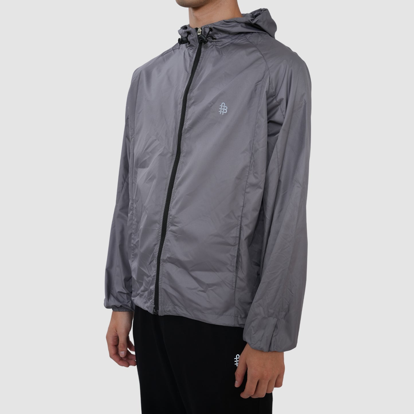 Bonjour Men's Regular Fit Windcheater Jacket for Running, Travel & Hiking,  Lightweight Full-Zip High Neck Windbreaker with Pockets