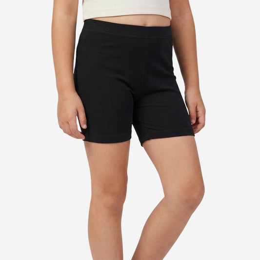 Women Plain Seamless Under Skirts - Black