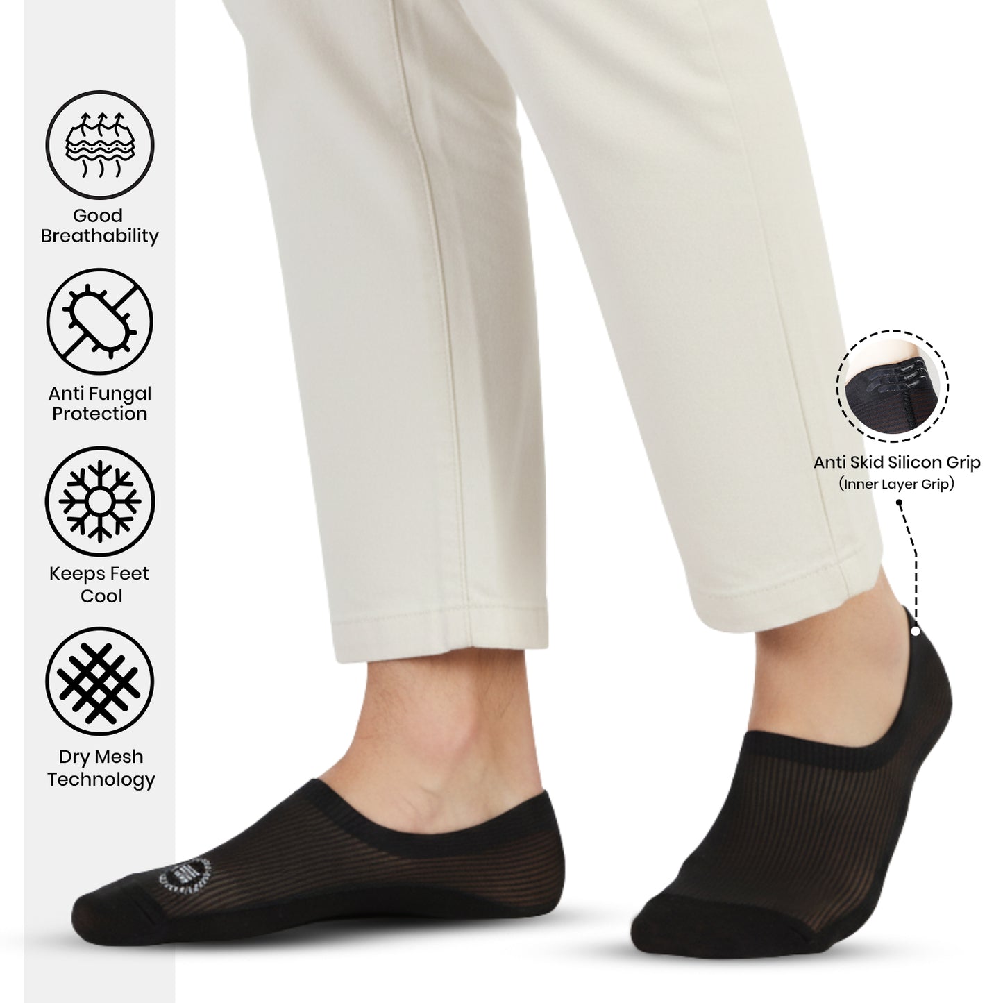 Men’s Low-Cut Ankle Socks (Pack of 3)