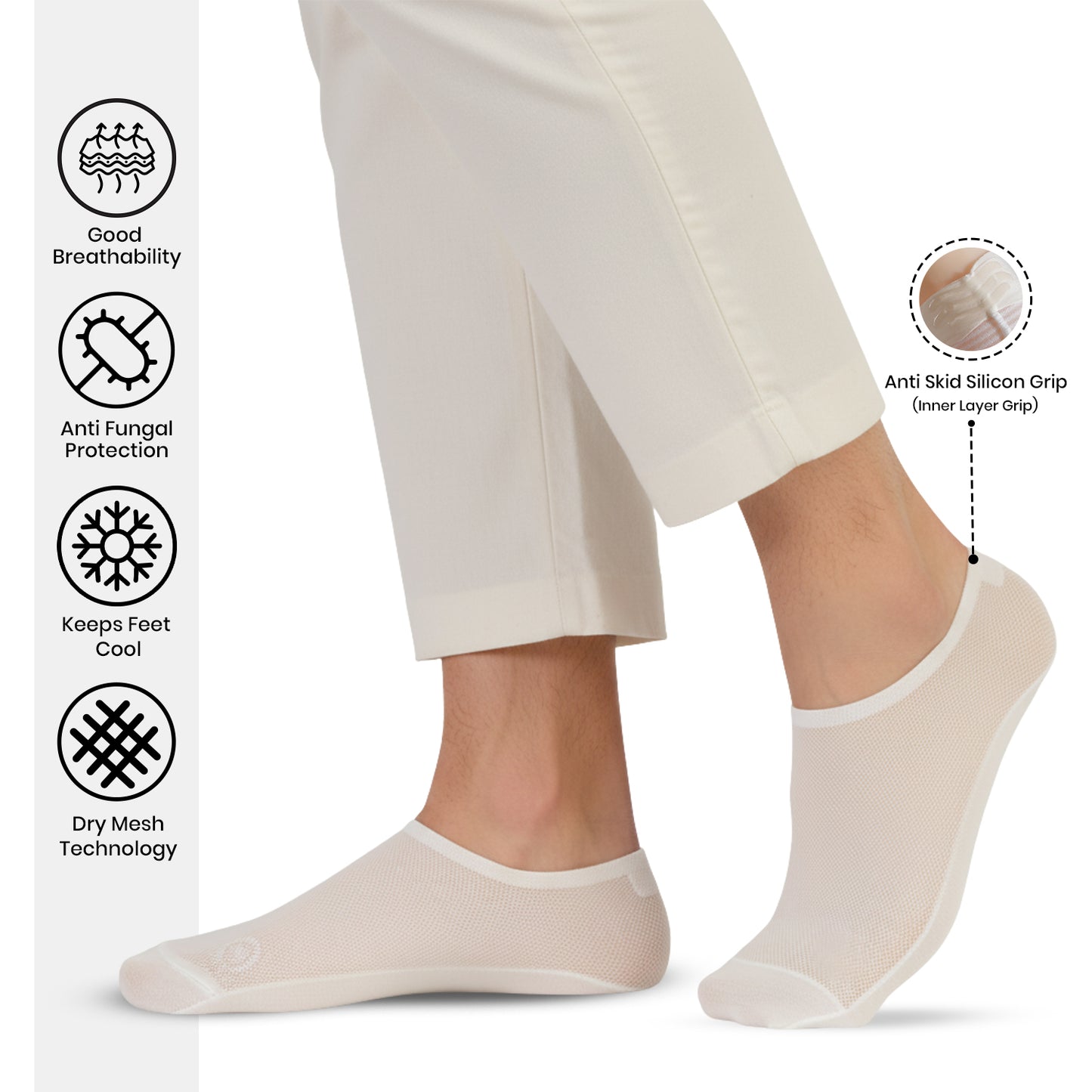 Men’s Low-Cut Ankle Socks (Pack of 3)