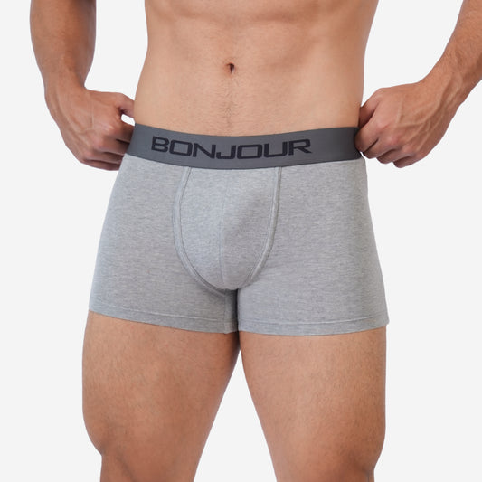 Men's Mid-Rise Premia Cotton Trunk - Light Grey