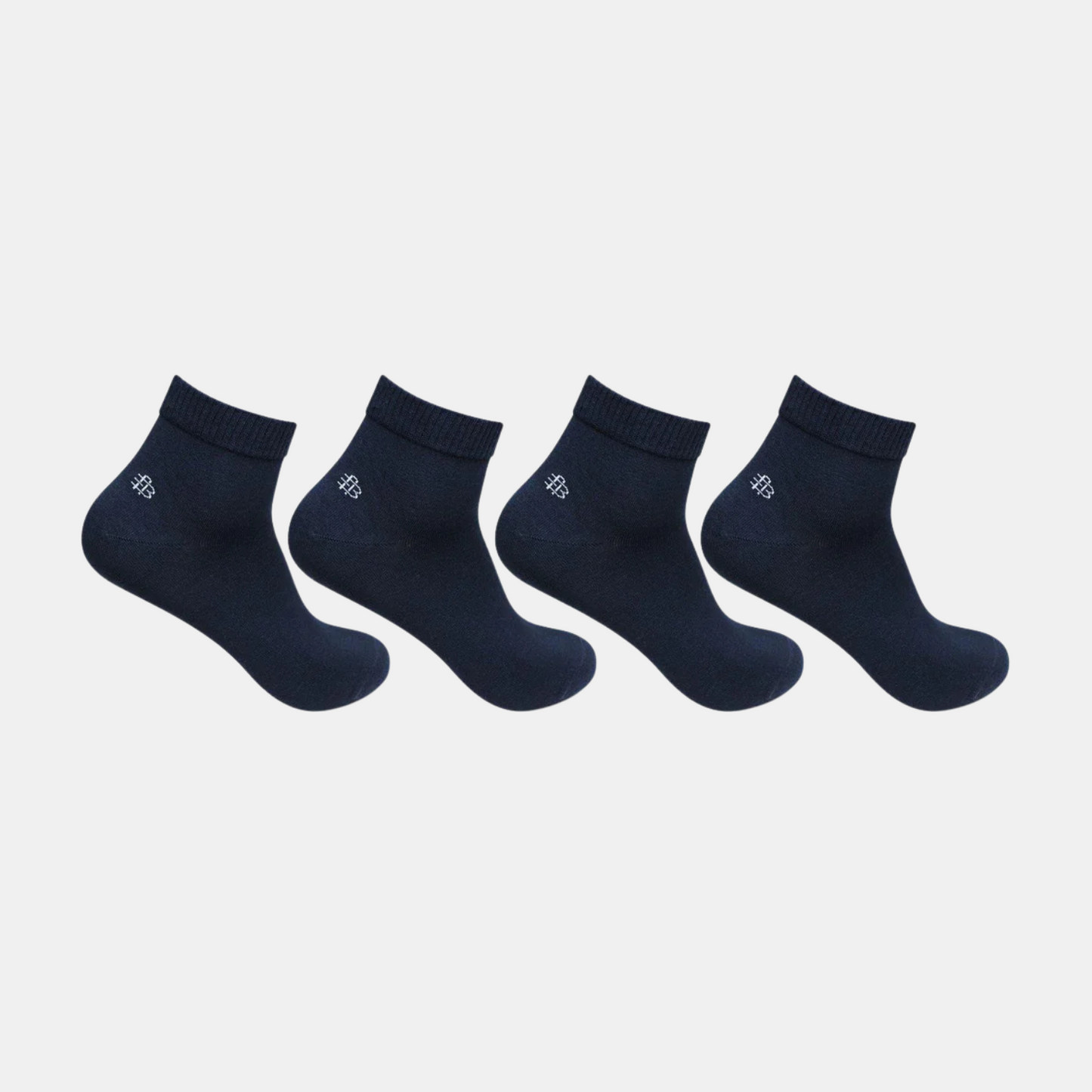 Men Club Class Navy Multi-pack Ankle Socks - Pack of 4