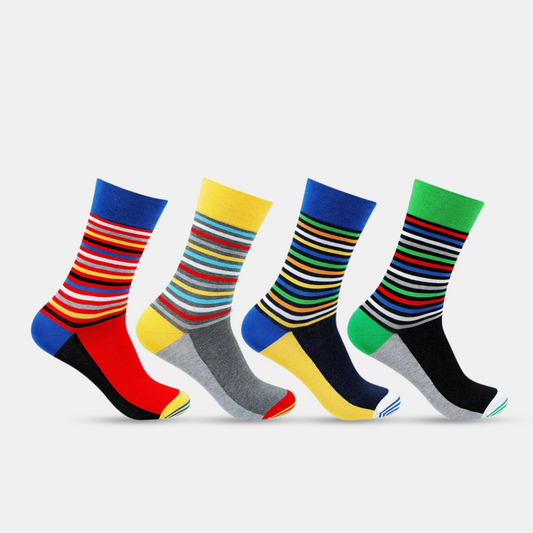 Men Designer Bold socks - Pack of 4