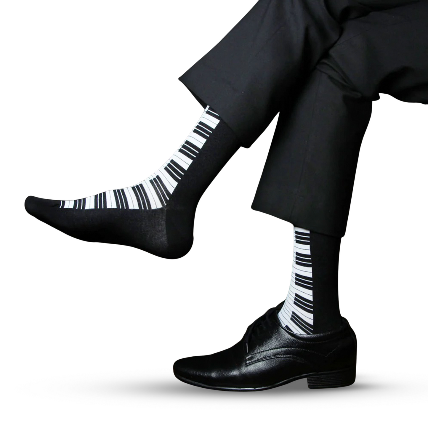 Elite Black & White Designer Socks for Men - Pack of 3
