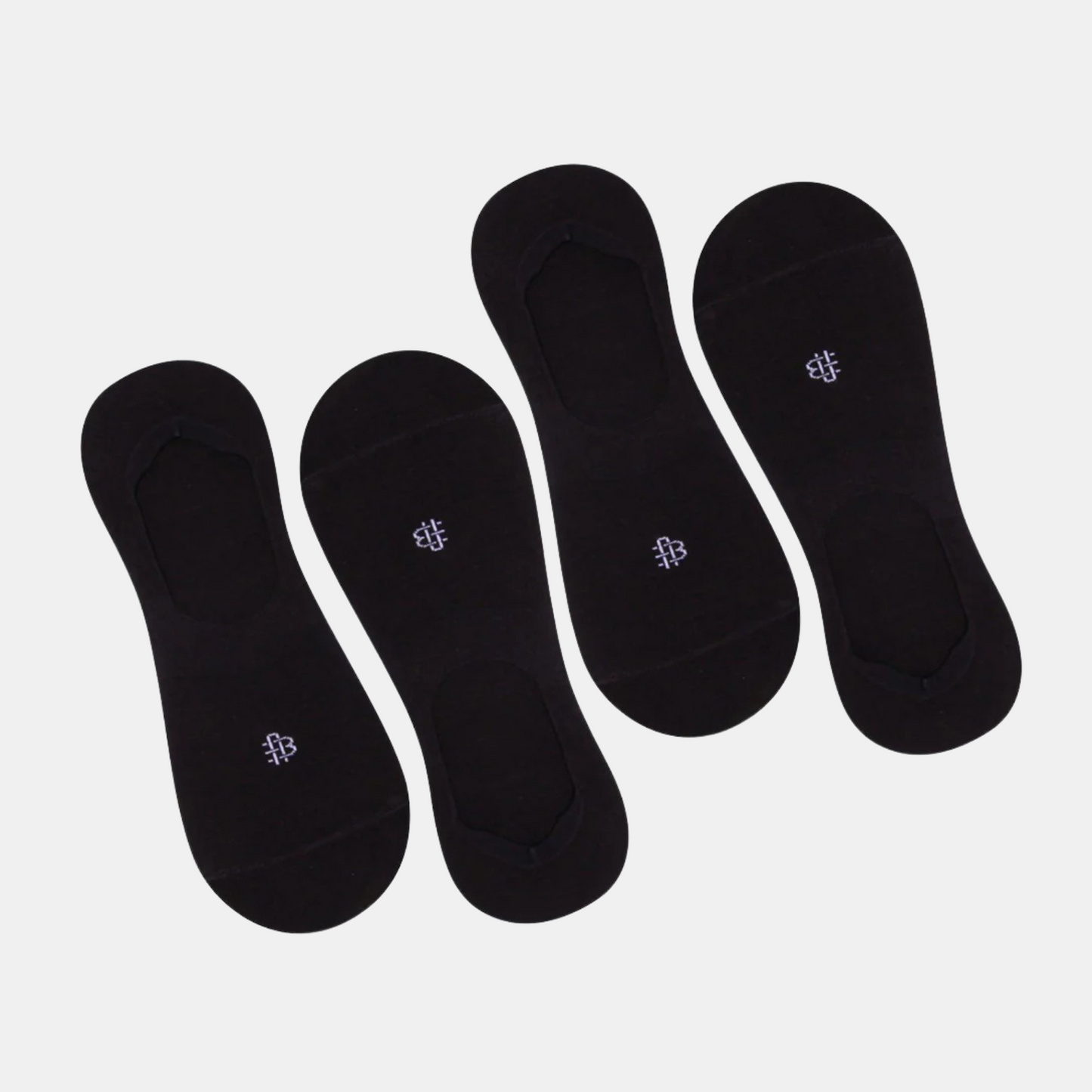 Unisex Cotton Loafer Socks In Black - Pack Of 4