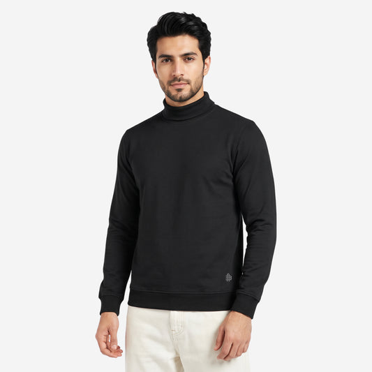 Men's Winter Turtleneck Sweatshirt | Polyester Cotton Blend | Extra Soft | Mens winter Wear| Lightweight & Warm Full Sleeve High Neck Pullover for Men.