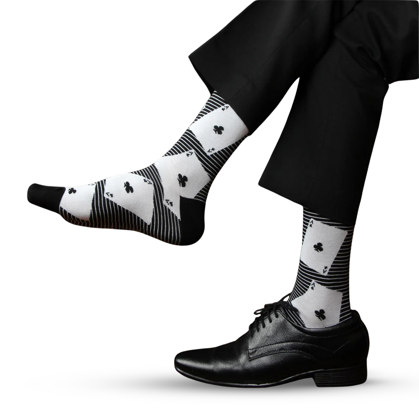 Elite Black & White Designer Socks for Men - Pack of 3