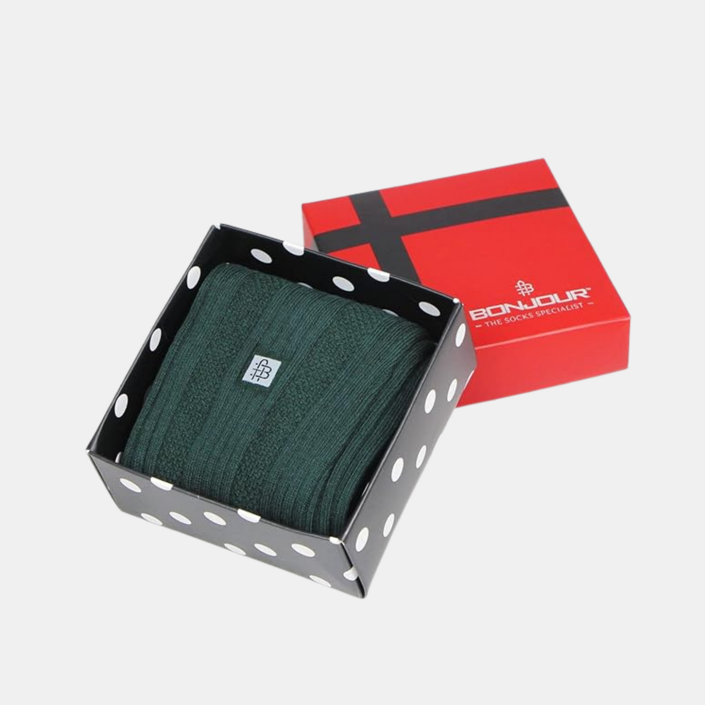 Men's Cosmic Ribbed Formal Socks - Bottle Green