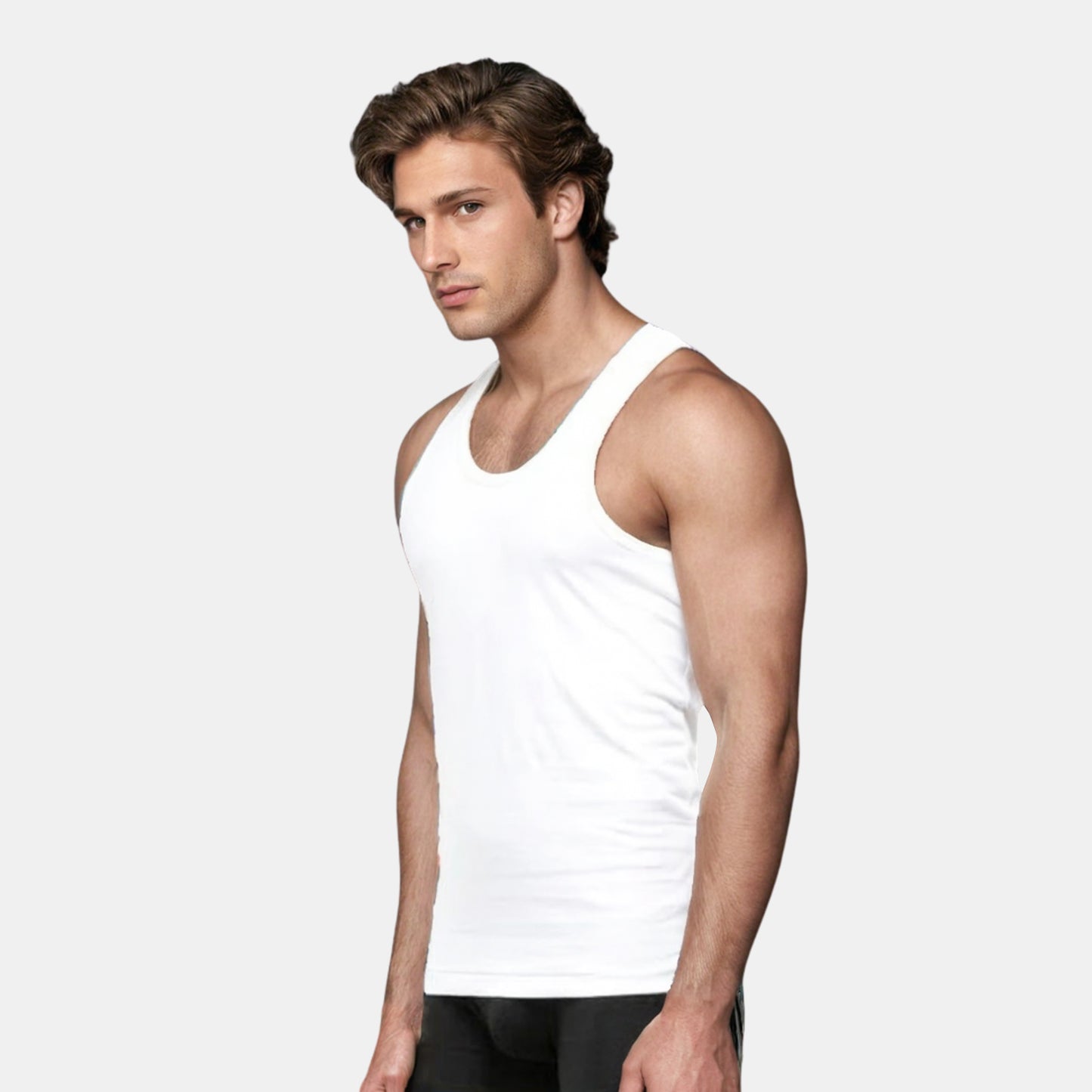 Men's Cotton White Ultra Soft Undershirt Vest- Pack Of 2