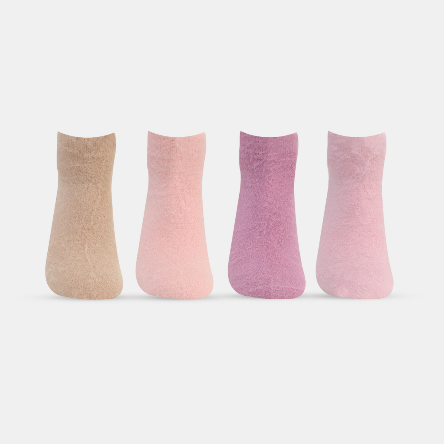 Women's Feather-Lite Fur Socks - Pack Of 4