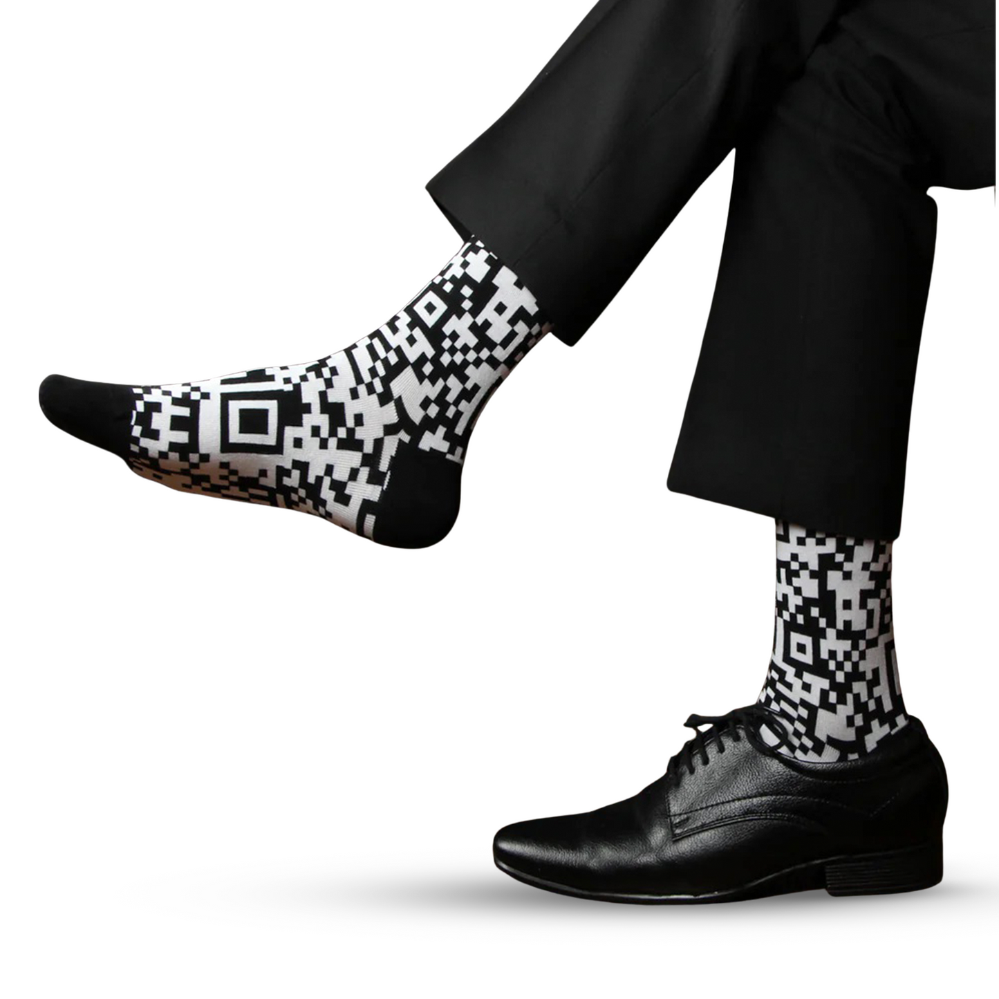 Elite Black & White Designer Socks for Men - Pack of 3