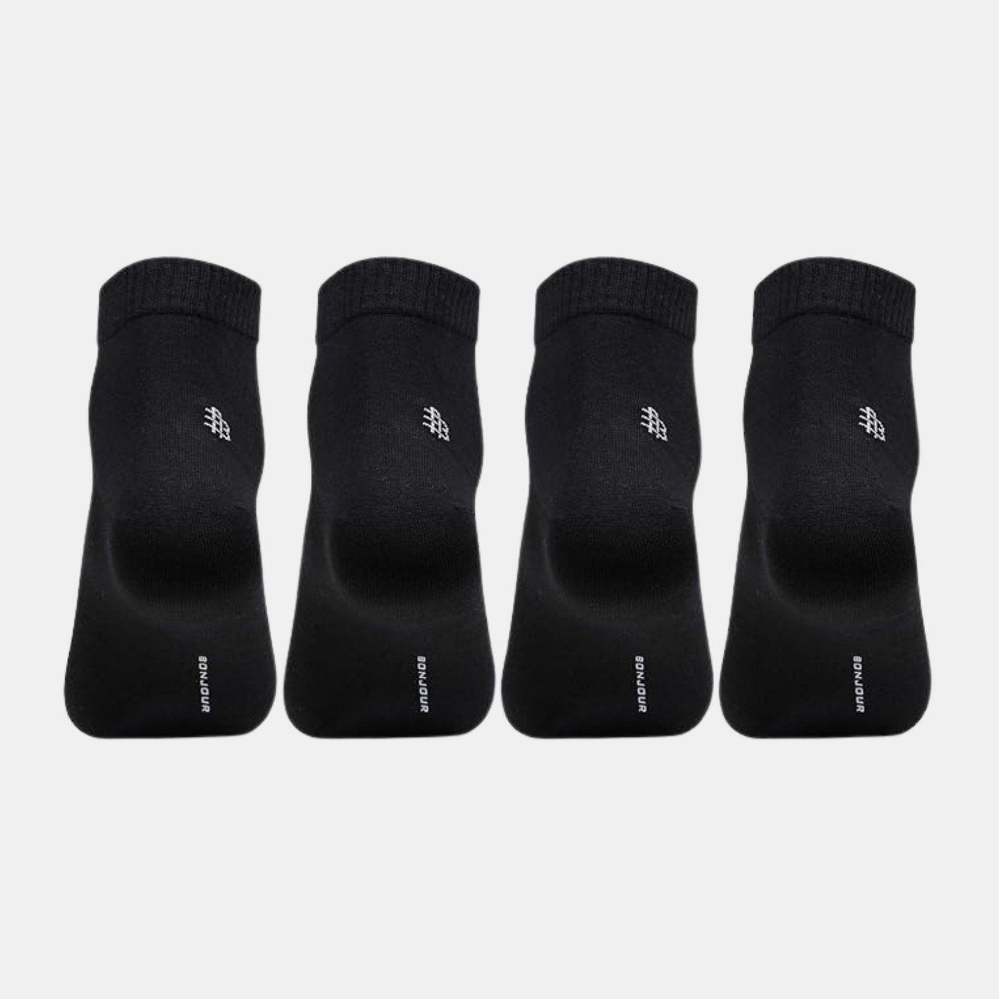 Men Club Class Black Ankle Socks - Pack of 4